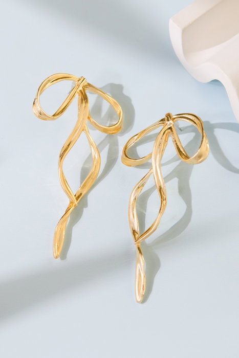 Heliophilia Silver Pendientes de Metal Dorados